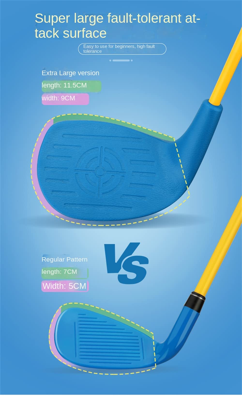 Amazon | 子供用ゴルフクラブアイアン、プラスチックヘッドと軽量